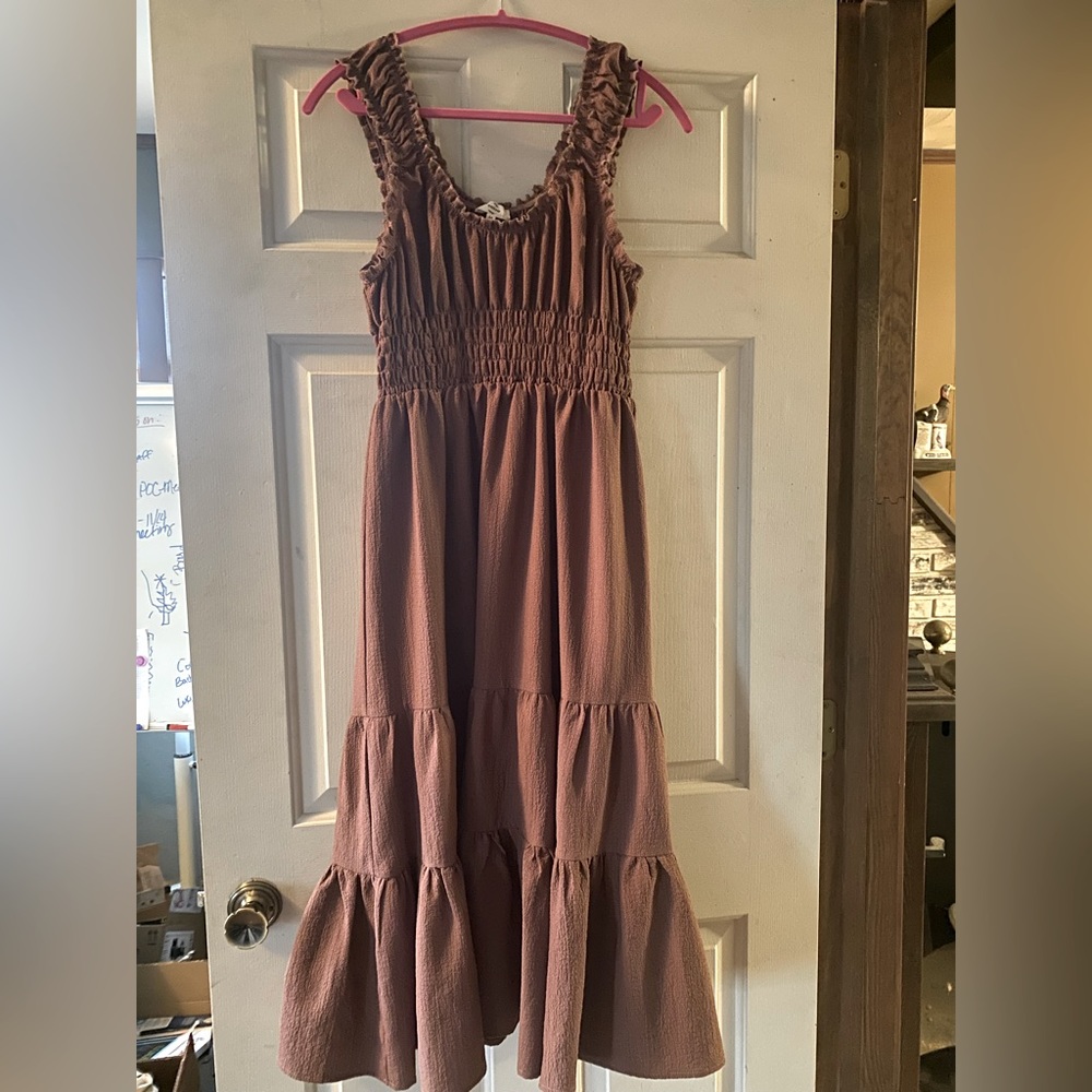 Boho style layered dress